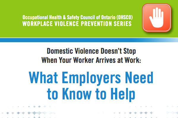 Workplace violence prevention
